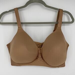 Vanity Fair Beauty Back Full Figure Wire free Bra SZ 36DD 71380 Totally Tan